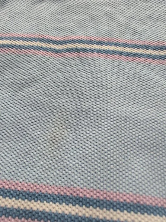 Brooks Brothers Shirt Mens L Blue Pink Short Sleeve Performance Polo Striped - Picture 7 of 10